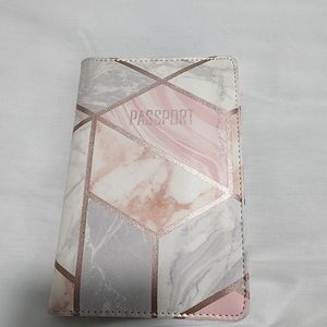 Marble colored passport holder